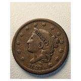 3 1835, 1836, 1837 Liberty Head Large Cent 1c
