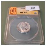 1943 P War Nickel Nickel 5c