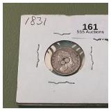 1831 Capped Bust Half Dime 5c