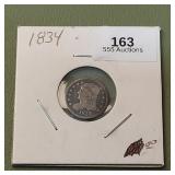 1834 Capped Bust Half Dime 5c