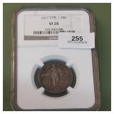 1917 Standing Liberty Twenty Five Cents 25c