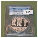 2010 W Liberty Silver Dollar PCGS PR69DCAM Disable