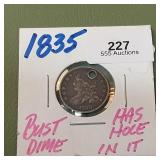 1835 Capped Bust Dime 10c