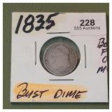 1835 Capped Bust Dime 10c