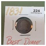 1831 Capped Bust Dime 10c