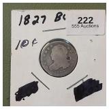 1827 Capped Bust Dime 10c