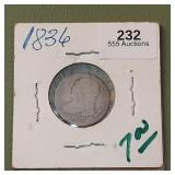 1836 Capped Bust Dime 10c