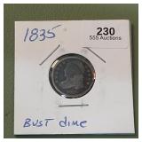 1835 Capped Bust Dime 10c