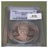 1998 S Liberty Silver Dollar PCGS PR69DCAM Robert