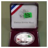 1995 P Liberty Silver Dollar Triumph of The Human