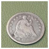 1855 O Liberty Seated Half Dime 5c