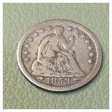 1853 Liberty Seated Half Dime 5c
