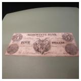 Obsolete Currency Merchants Bank of Virginia