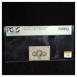First Issue 10c Fractional Currency F1242 Choice A