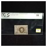 Second Issue 10c Fractional Currency F1245 Choice