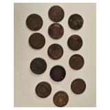 13 Indian Head Small Cent 1c