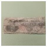 Fourth Issue 50c Fractional Currency F1376 Dark Ar