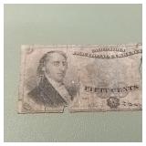 Fourth Issue 50c Fractional Currency F1379 Tear, M