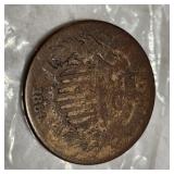 (2) 1869 Two Cent Piece 2c