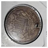 1867 Two Cent Piece 2c