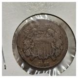 1868 Two Cent Piece 2c