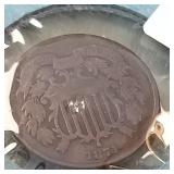 1871 Two Cent Piece 2c
