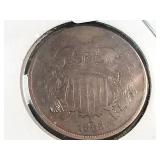 1865 Two Cent Piece 2c