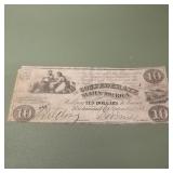 Confederate Currency CT-28 Sept. 2, 1861 Contempor