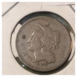 1866 Nickel Three Cent Piece 3c
