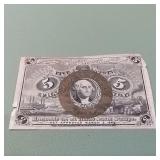 Second Issue 5c Fractional Currency F1232-1235 Sma
