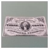 Third Issue 3c Fractional Currency F1227 Crisp