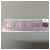 1889 Penny - Half Dollar Set This set has Penny, N
