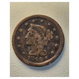 3 1847, (2) 1849 Liberty Head Large Cent 1c