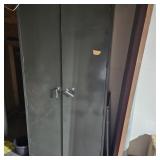 6'6' Metal Cabinet No Keys (2) Shelves