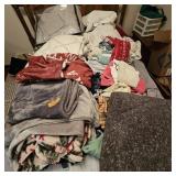 Soft Goods on Top of Bed, Blankets, Towels