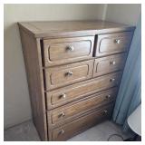 (3pc) Wood Bedroom Set, Bed, Desk, Chest