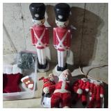 Vintage Santa's, Toy Solider Blow Molds