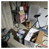 Home Interior Items, Exercise Bike, Paint, Shelf
