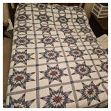 Red, White, Blue Star Quilt