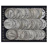 Roll of Mixed Standing Liberty Quarters 1925-30