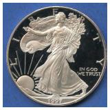 1997-P ASE Proof Silver Eagle .999 Silver