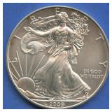 2009 ASE Silver Eagle .999 Silver