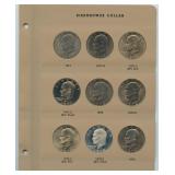 Complete Set Eisenhower Silver Dollars 1971-78