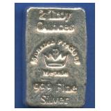 Monarch Precious Metals .999 Silver Bar 2 ozt