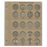 Complete Set of Franklin Half Dollars: 35 Coins