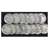 15- Mixed Date Buffalo Nickels