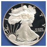 2005-W ASE Proof Silver Eagle .999 Silver