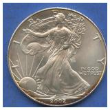 2002 ASE Silver Eagle .999 Silver