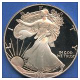 1992-S ASE Proof Silver Eagle .999 Silver
