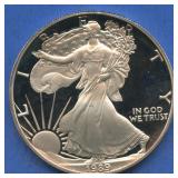1989-S ASE Proof Silver Eagle .999 Silver